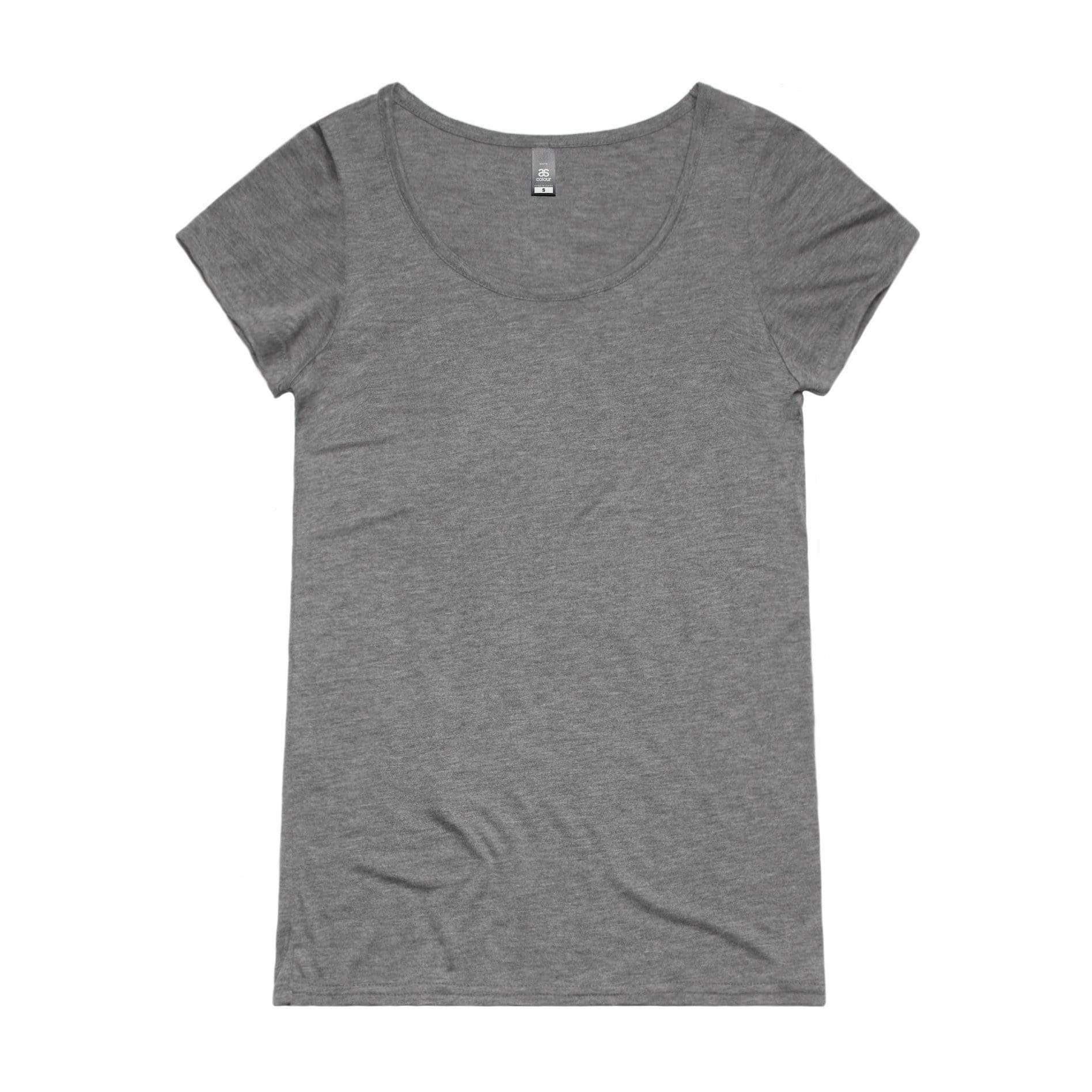 As Colour Casual Wear STEEL MARLE / XSM As Colour Women's note tee 4019